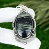Silver Leaf Jasper Stone Birthday Engagement Pendant Jewelry 925 Sterling Silver