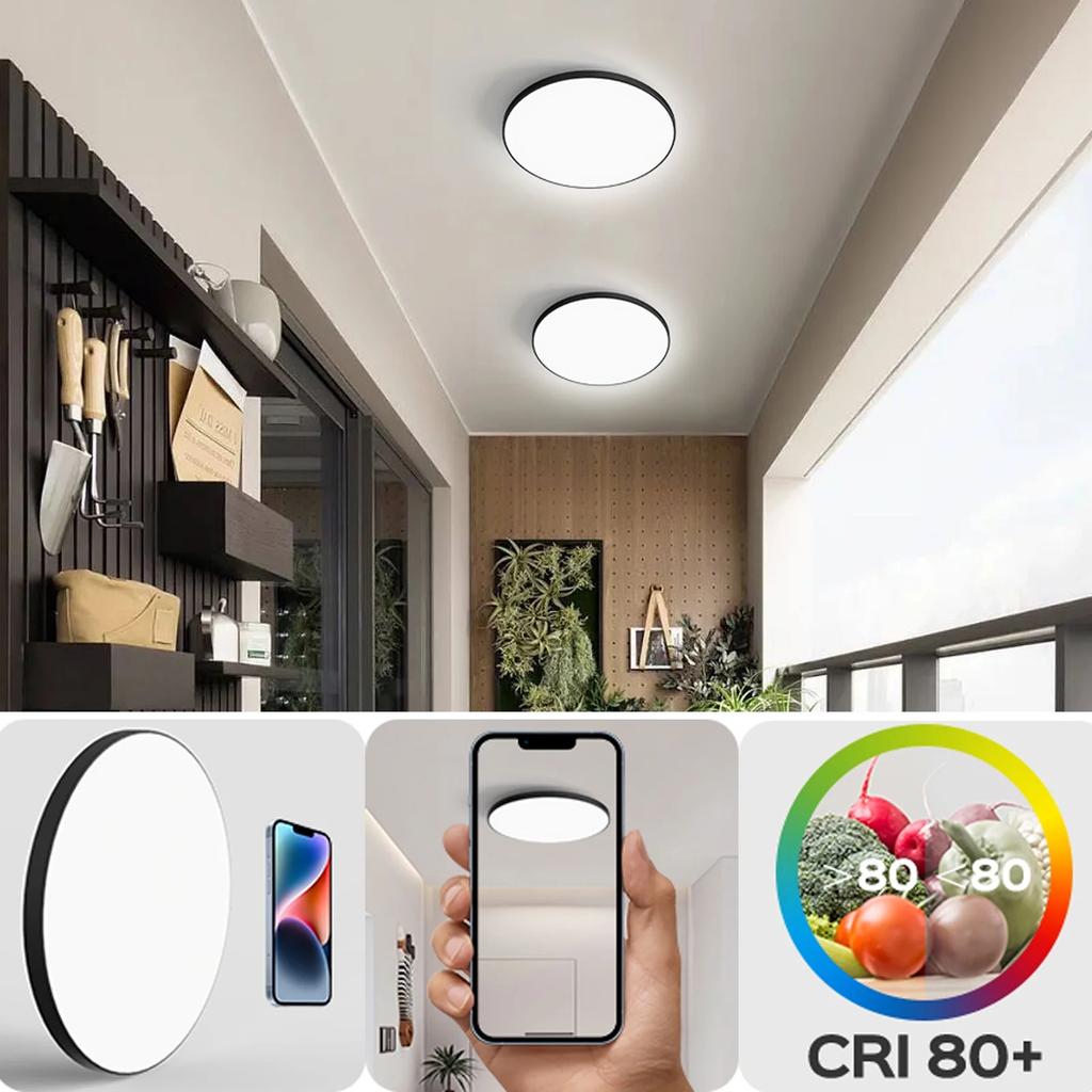 Room Modern Round LED Ceiling Lights Lighting 85-265V For Living Room Bedroom Living Room Kitchen Bathroom Ceiling Lamps
