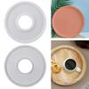 Silicone Mold Tray with Grooves Concrete Round Plate Silicone Casting Mould Tray DIY Handmade Decorative Tray Mold Home Decor