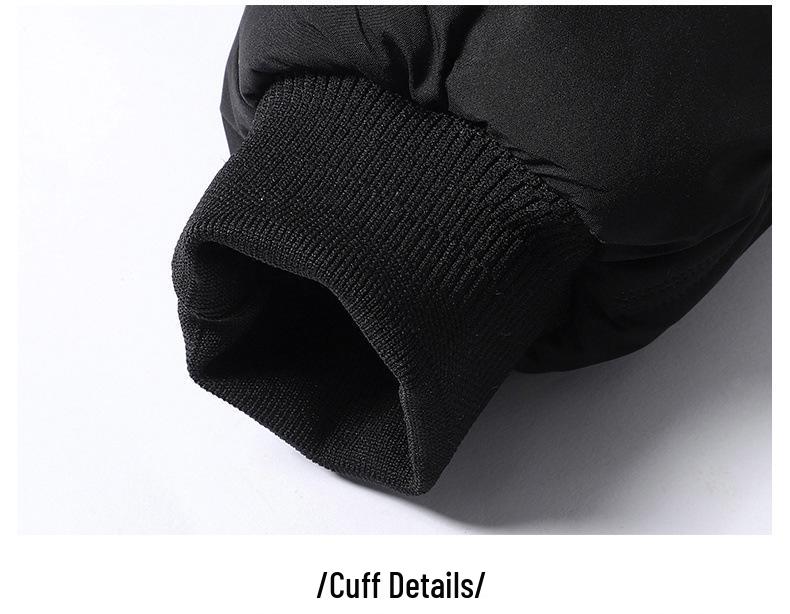 Men's 8X Ultrasonic Cotton Jacket - Autumn/Winter European & American Style Warm Coat