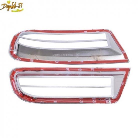 Chrome Rear Bumper Tail Fog Light Cover Trim Molding For Toyota RAV4 2009-2012
