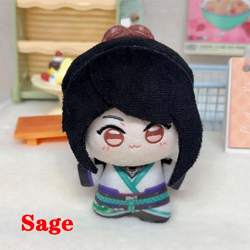 Various Character 10Cm Cute Cosplay Anime Game Valorant Iso Gekko Sage Skye Reyna Clove Jett Plush Toy Bag Keychain Plushie Doll