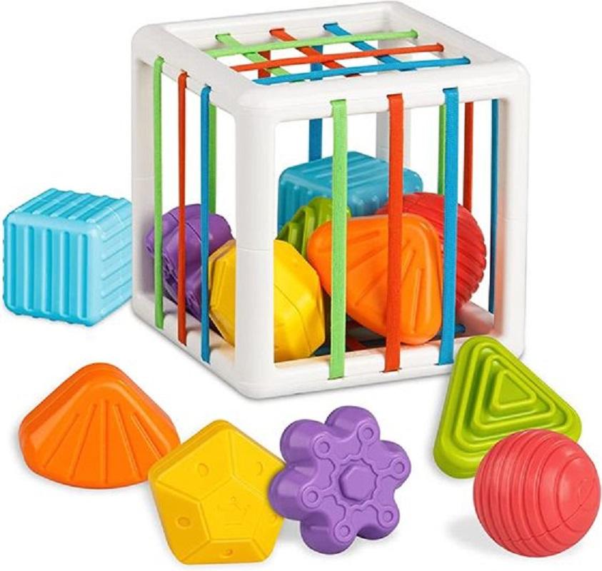 Baby Formensortierspiel Montessori Sensorischer Würfel Sortierspielzeug Motoriktraining Blockspiele Kinder Lernspielzeug Für Kinder
