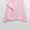 2025 Spring European & American Style Women's Puff Shoulder Poplin Fashion Shirt
