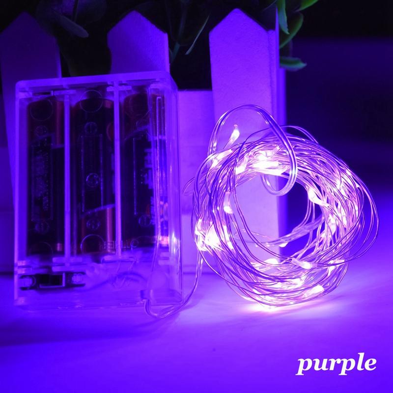 1m - 10m LED String Light 9 Colors Fairy Lights 10-100LEDs Copper Wire Battery Powered for Wedding Xmas Party Decor Holiday Lamp