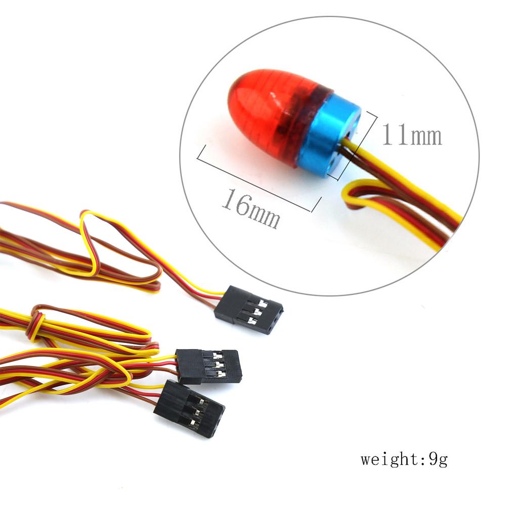 1/10 RC Car Led Lights With Multi-function Rotating Flashing Lamp for 1/10 RC Model Car 1:14 Tamiya Tractor Engineering Truck