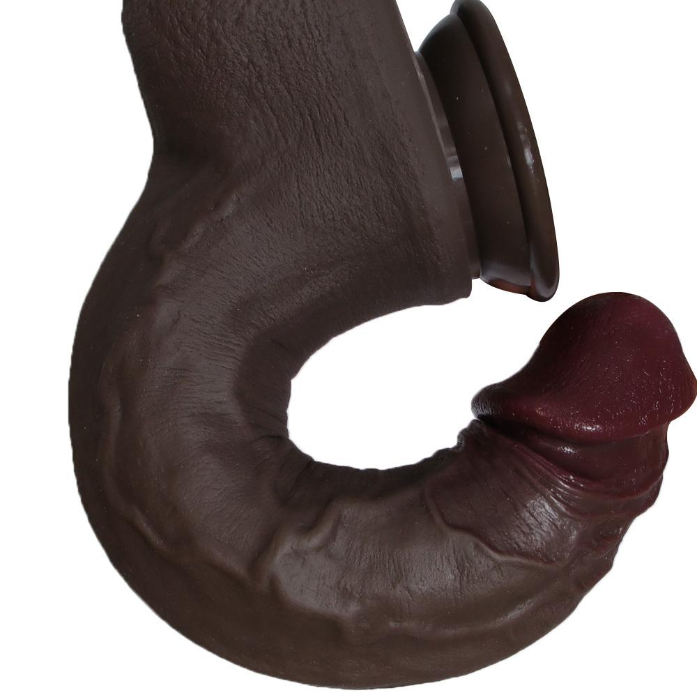 12.6 Inch Realistic Silicone Dildo with Strong Suction Cup, Soft Body-Safe Silicone, Waterproof, XXL Size, Discreet Packaging