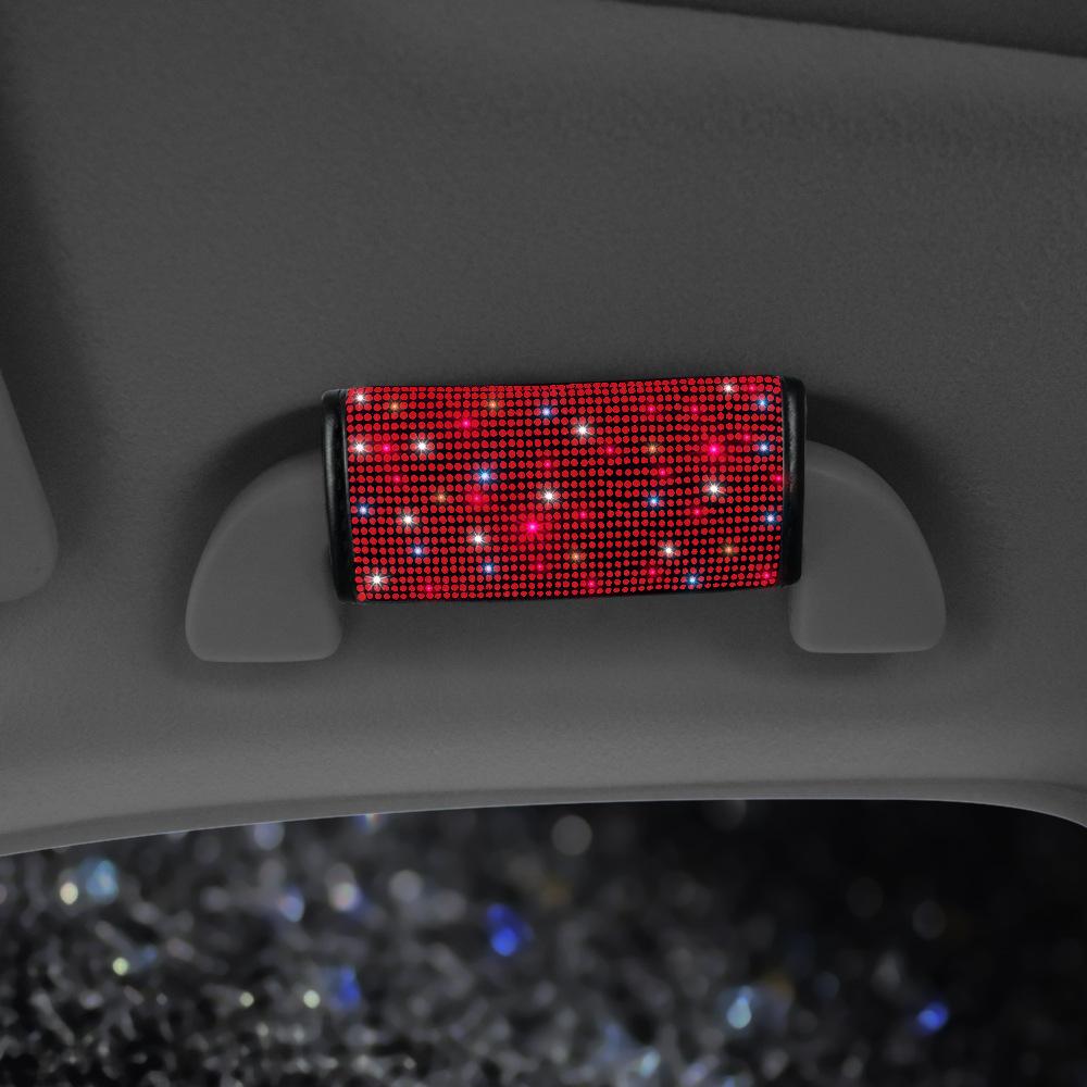 Red Diamond Auto Lendenstütze & Nackenkissen Set - Robuste eingelegte Edelsteine