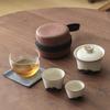 Mountains & Rivers Ash Glaze Travel Tea Set