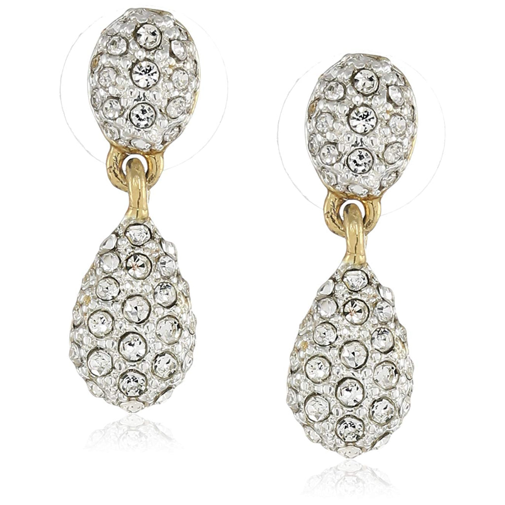 Boucles d'oreilles pendantes légères Estele avec placage or et argent pour femmes