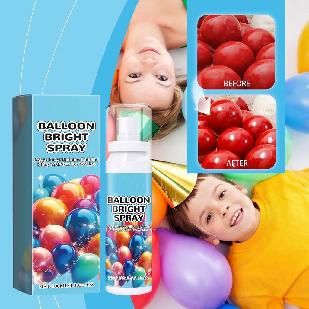 Gloss Spray Fast Dry High Gloss Spray For Brightly Colored Latex Balloons Made Gloss Spray For Shinier, Longer Lasting Balloons,100ML