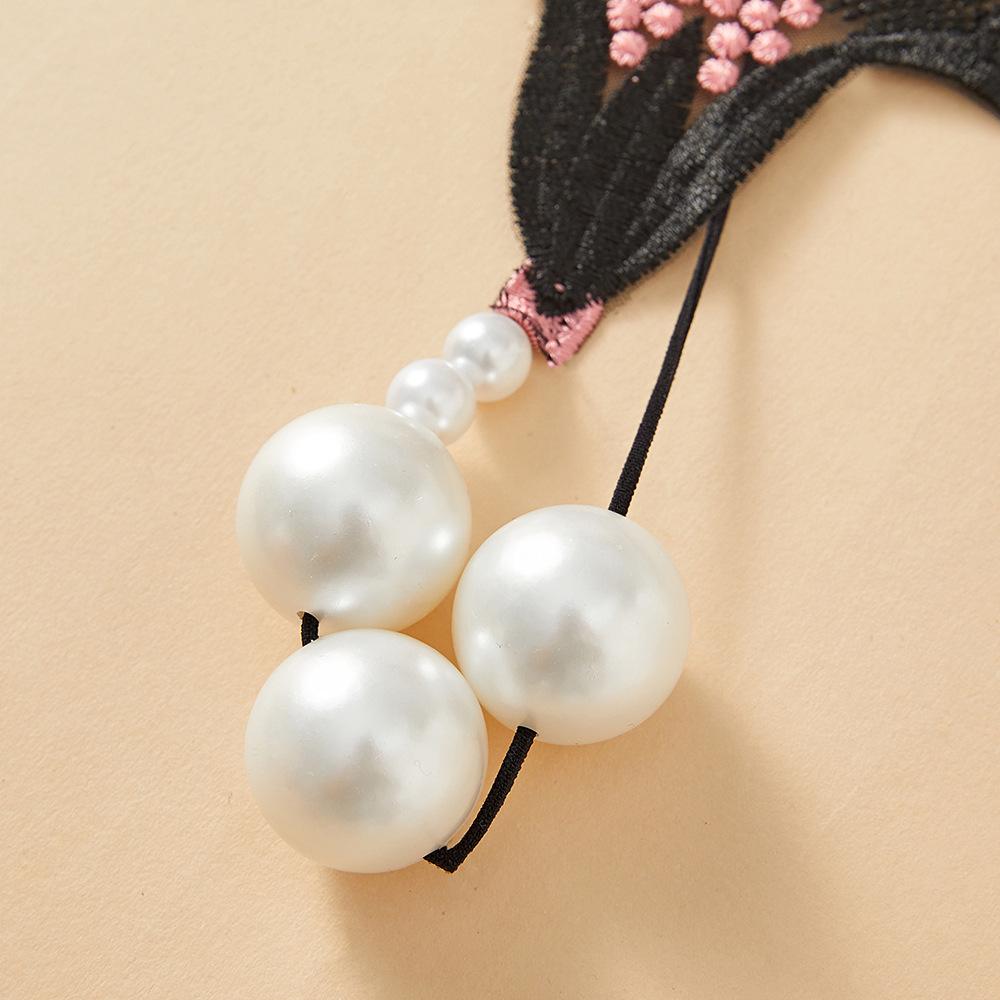 "Large Sexy Thong with Pearl Massage, Open Crotch, Easy Removal - European & American Style"