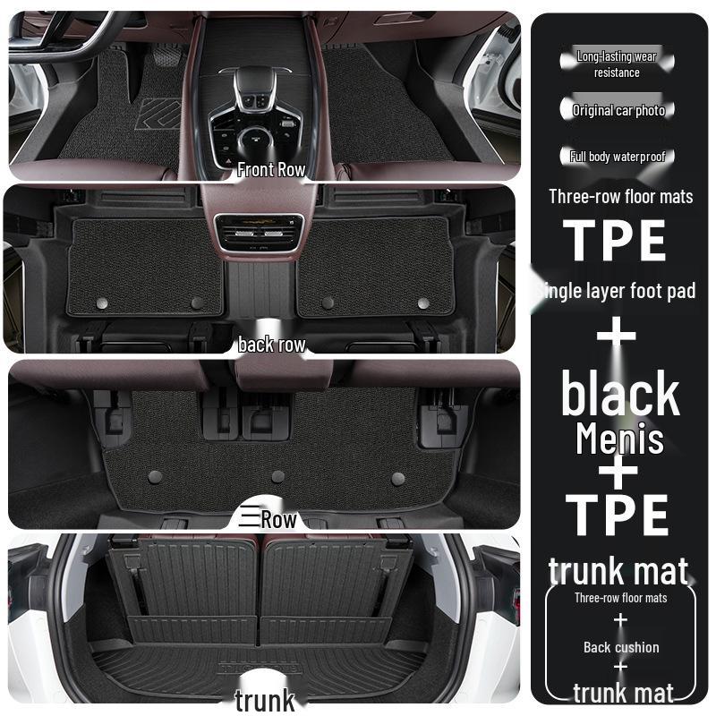 TPE Full-Coverage Floor Mats for Chery Tiggo 8, 6 & 7-Seater (2018-2025 Pro Plus Models)