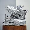 Studenten-Sportschuhe atmungsaktives Netz Freizeitschuhe Laufschuhe erhöhende Dad-Schuhe