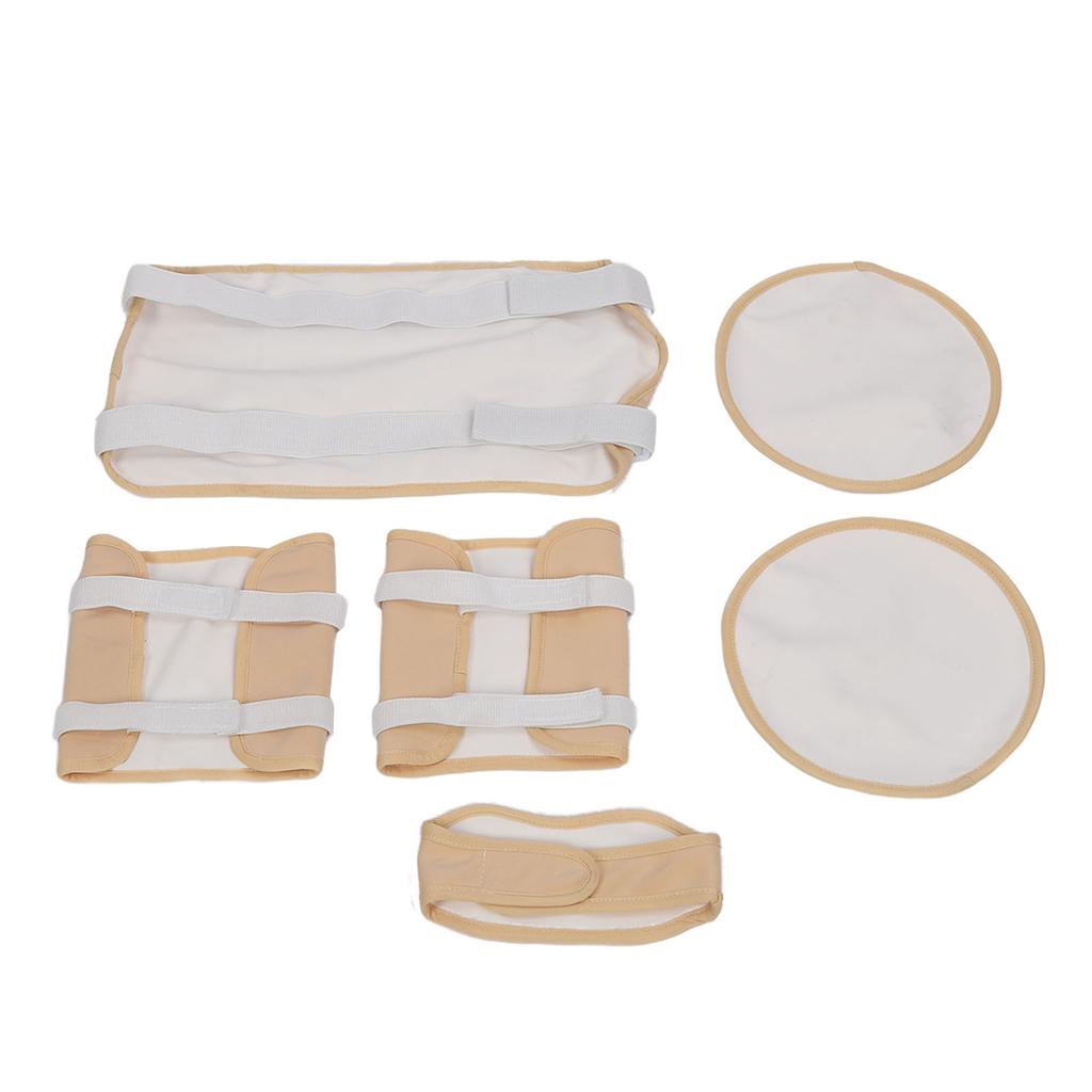 Castor Oil Pack Skin Friendly Reusable Adjustable Elastic Strap Castor Oil Compress Wrap for Neck Waist