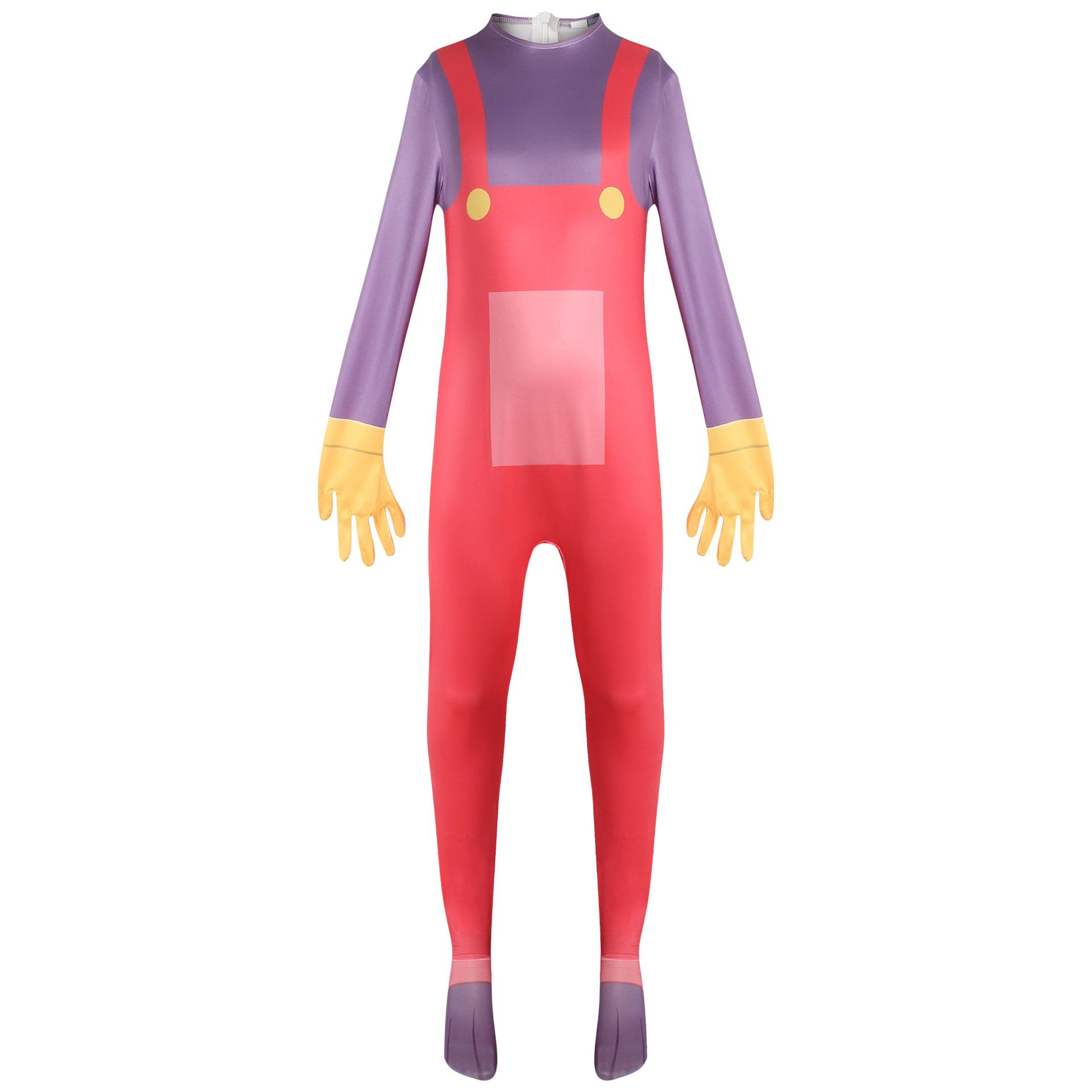 Pomni Cosplay Cartoon Kostuum Geweldig Digitaal Circus Cosplay Ragatha Jax Caine Gangle Zooble Kinger Cosplay Kostuum Kindercadeau Kids 150&Amazing Digital red