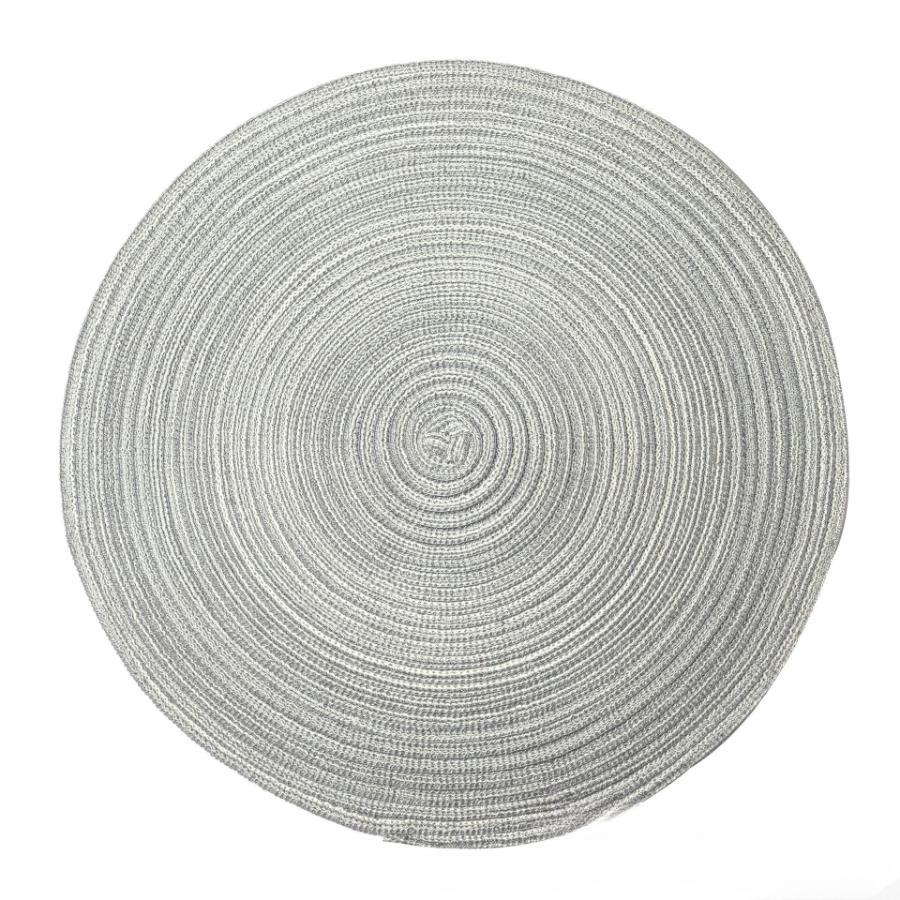 

Round Placemat Table Woven Cotton Yarn Placemats for Table Non-Slip Kitchen Tableware Drink Cup Coaster Cup Dish Mat Decoration 38cm&Round сірий