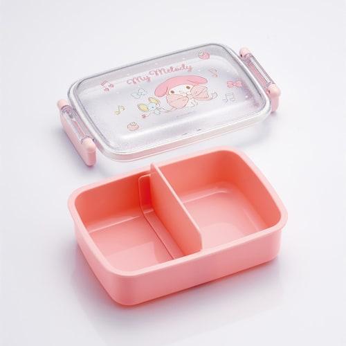 Skater Children's Lunch Box, 450ml, with a Soft Dome-Shaped Lid, Single Tier, Made In Japan, Sanrio My Melody Big Ribbon, Girl's, RBF3ANAG-A