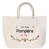 Beach Bag - PLANETEE - Firefighter At the Top - Rope Handle - Large Size - Personalized