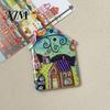 Whiteboard Magnets Vintage House Refrigerator Magnet, Colorful Fairy Tale Town Magnet Fridge Magnetic Kitchen Decoration Accessories