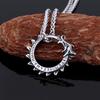 Stainless Steel Unique Vikings Dragon Ouroboros Necklace Men Punk Hip Hop Nordic Mythology Snake Self-devourer Amulet Jewelry