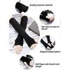 4 Pairs Arm Warmer Fingerless Gloves for Women Long Arm Sleeves Knitted Elbow Length Gloves Gothic Thumb Hole Gloves