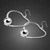 South Korea'S New Love Silver-Plated Earrings Women'S Simple And Versatile Personalized Earrings Exaggerated Long Temperament Stud Earrings