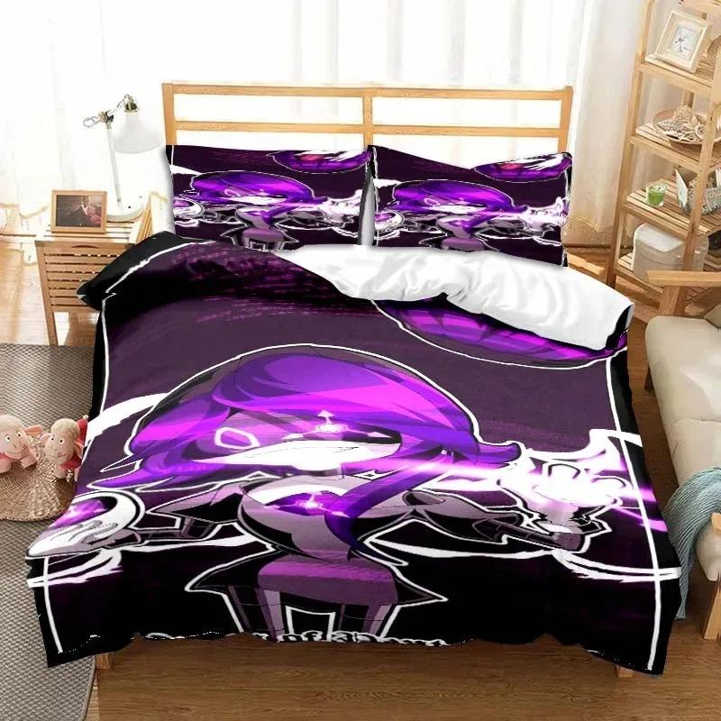 3D Cute Cartoon Anime M-Murder D-Drones Bedding Set Boys Girls Twin Queen Size Duvet Cover Pillowcase Bed Kids Adult Gift