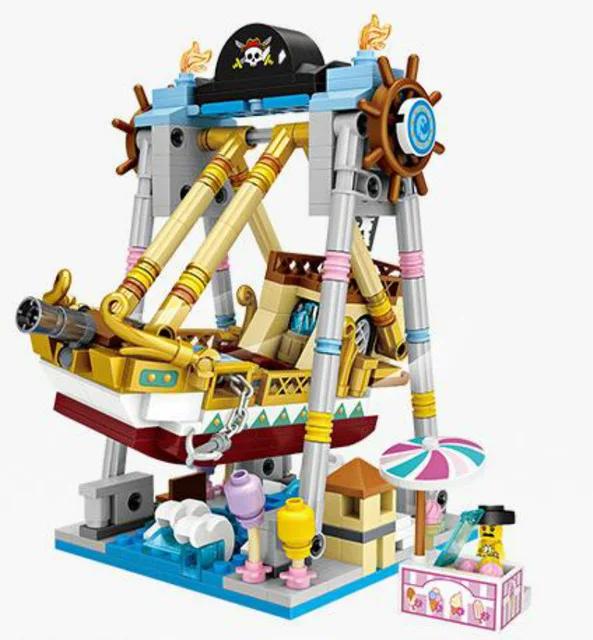 Loz Building Blocks Ferris Wheel Toys A Carousel Plastic Assembly Blocks Children Toy Educational Diy Architecture Model 1718
