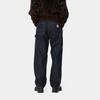 Carhartt WIP Fw24 W Brandon Single Knee Pant Loose Triple Stitch Zipper Fly Square Label Jeans Women pants Blue I034225-01-02