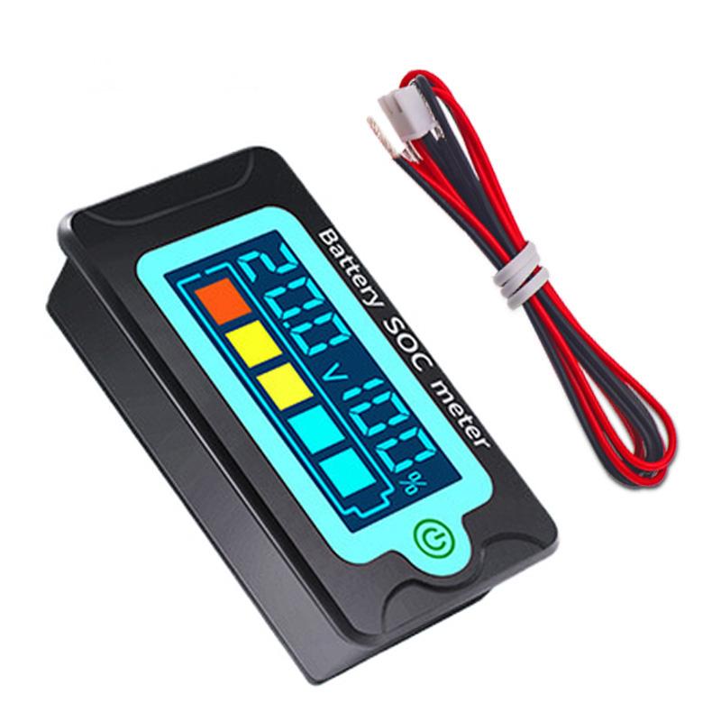 PZEM-009 DC 8-100V Battery Tester, Voltmeter, Capacity Meter, LCD Digital Color Waterproof Display, Custom Calibration