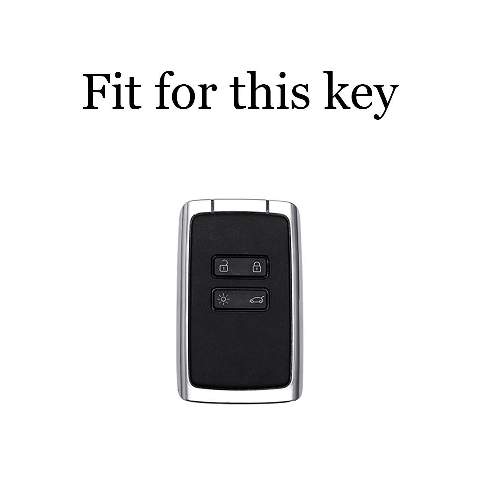 Carbon Abs Key Case Cover For Renault Austral Kadjar Clio Megane Captur Arkana Koleos Zoe Scenic Dacia Sandain Accessories