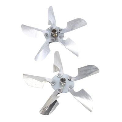 Pala Ventola Motore Diametro 12/15cm Forma Rotonda Foro Ferro Ingegneristico Nero con 5 Pale Pala Ventola