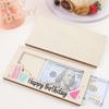 Birthday Wooden Wallet  Birthday Cash Wallet Gift Happy Birthday Party Decoration Kids Adult Birthday Party Supplies Favor