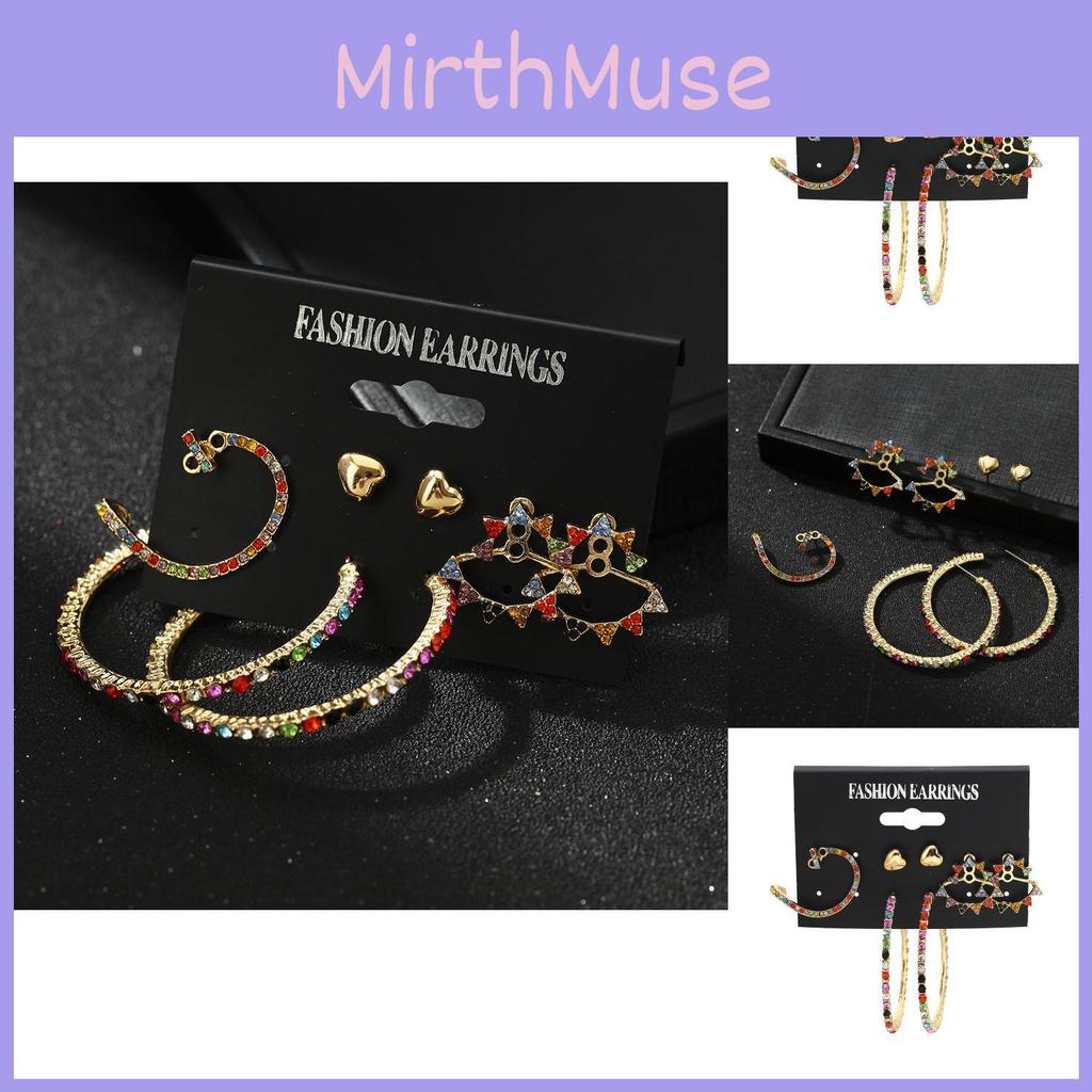 Cute Trendy Alloy Earrings Fresh Diamond Design Perfect For Weddings And Birthdays