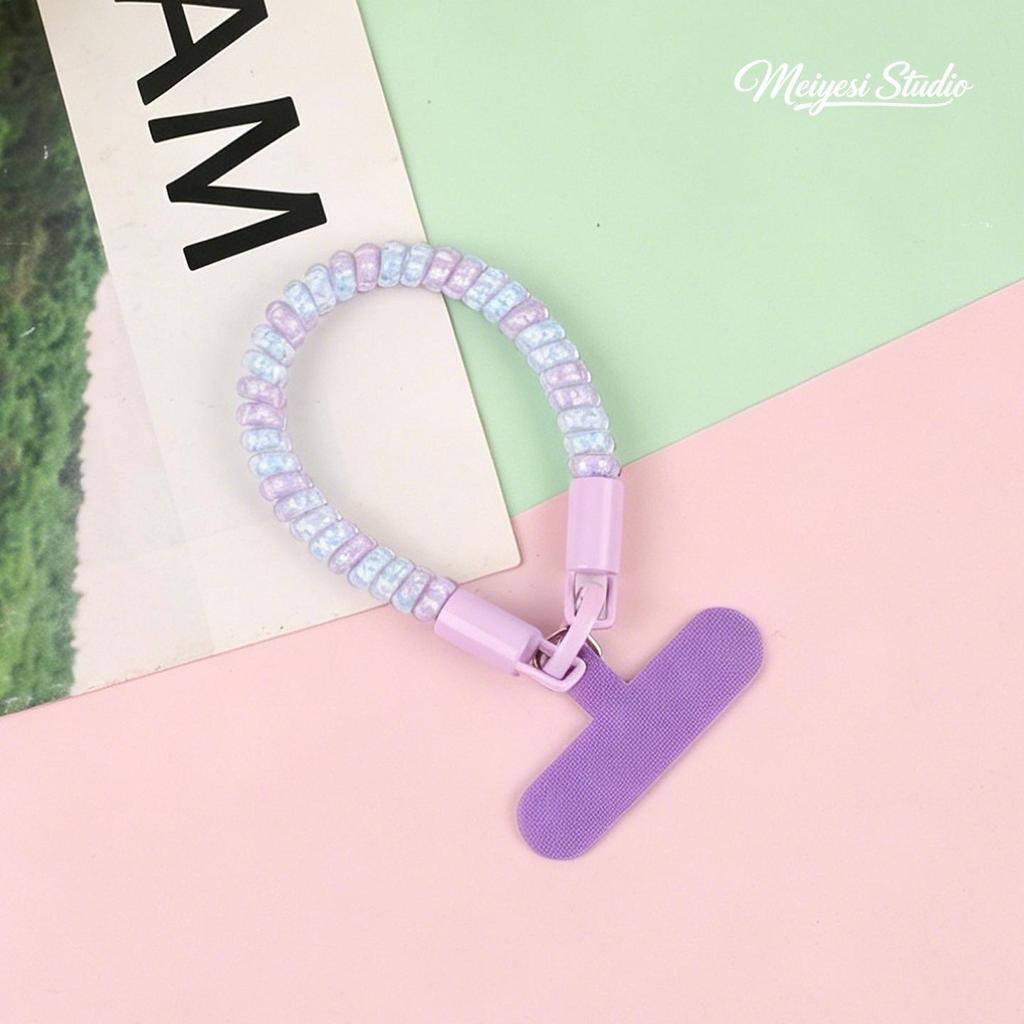 Spring Style Retractable Elastic Keychain & Phone Strap