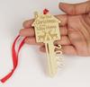 Darling Souvenir Made With Love Home Sweet Home Personalized Wood Ornament Housewarming Gift Christmas Tree Decoration Pack of
