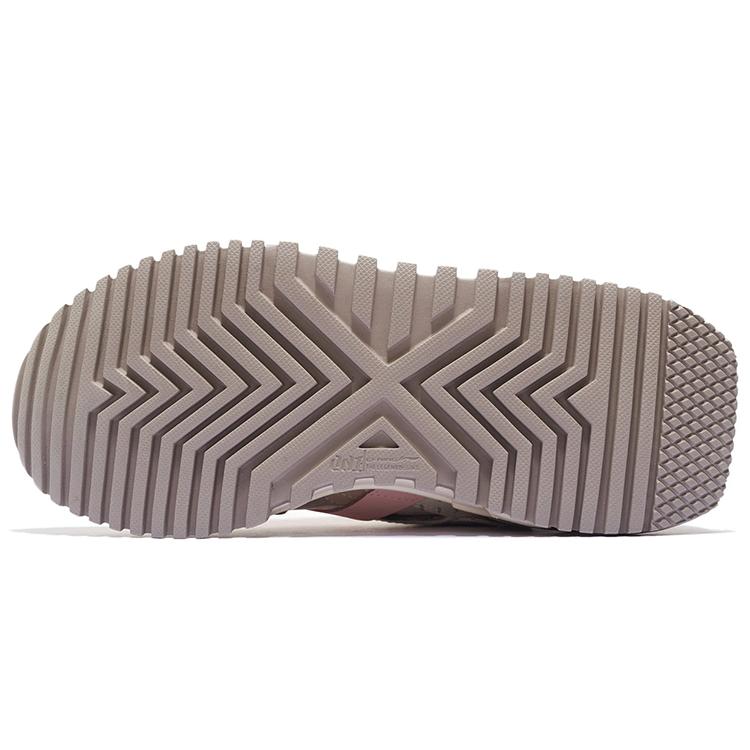 Li Ning Textile, Leather Cushioning Slip Resistant Abrasion Resistant Low top Casual Shoes Women's Pink AZGS078-3