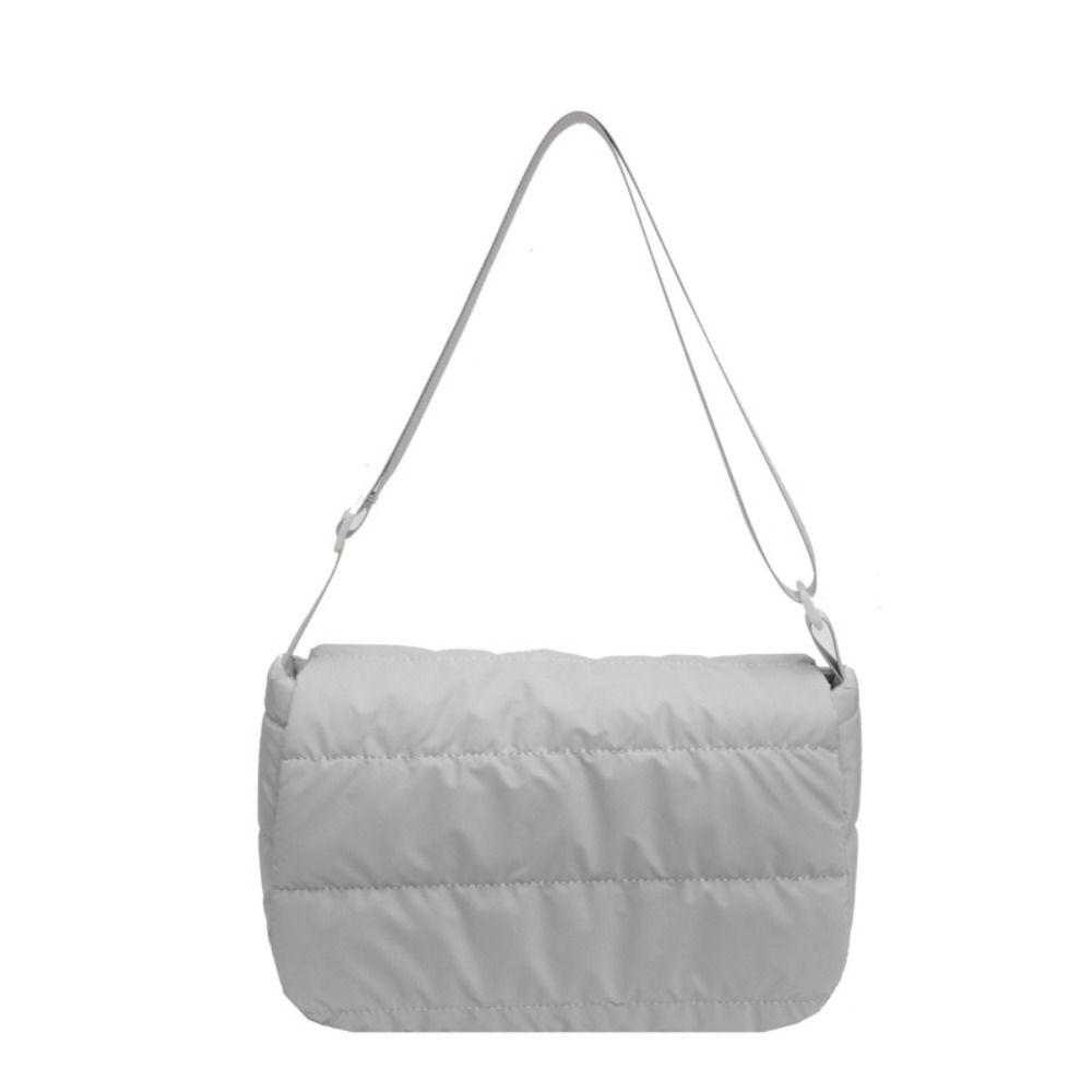 Gesteppte Nylon Gepolsterte Schultertasche Koreanischer Stil Baumwollgepolsterte Umhängetasche Reise