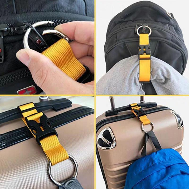 Rucksack Schnalle Gepäckband Multifunktionaler Rucksack Nylon Hängeschnalle Tragbarer Kofferhaken Hängeschnalle
