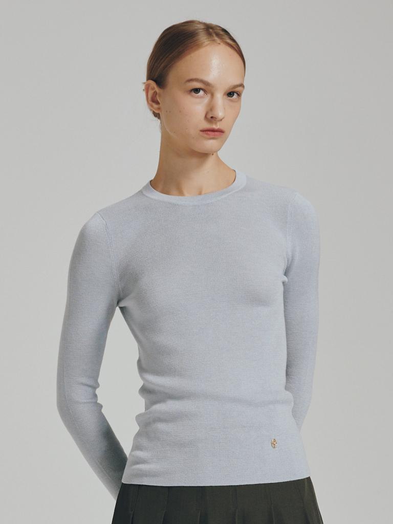 NOUVE Round Neck Wool Knit - 4 Colors