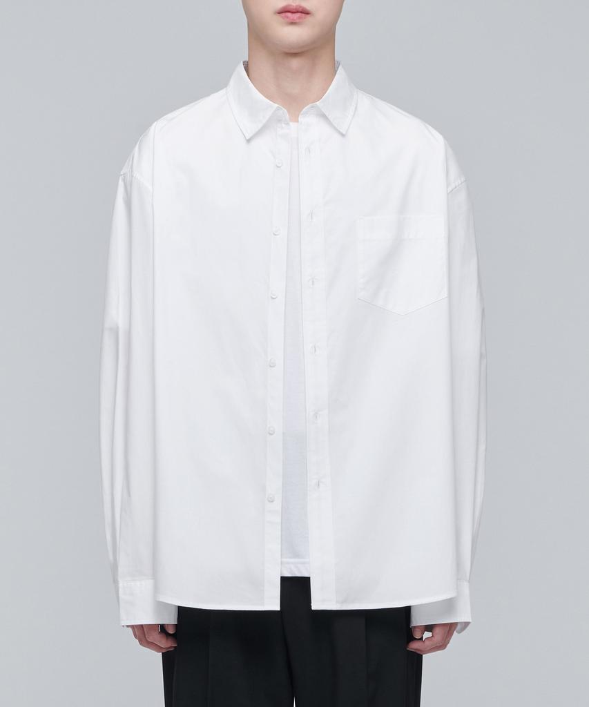 Musinsa Standard Oversized Poplin Shirt [White]