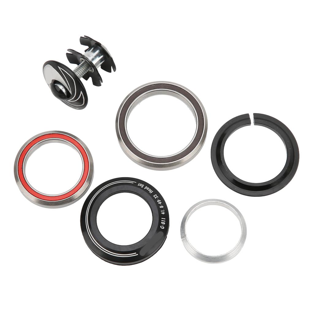 Fahrrad Steuersatz Aluminiumlegierung Exquisite Verarbeitung Stark Langlebig Hohe Festigkeit Einfache Installation Fahrradzubehör