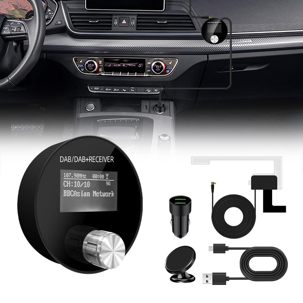 DAB+ Auto Digitalradio FM Empfänger 1,2 Zoll Bildschirm DAB für Europäisches Android Auto Audio Signalübertragung