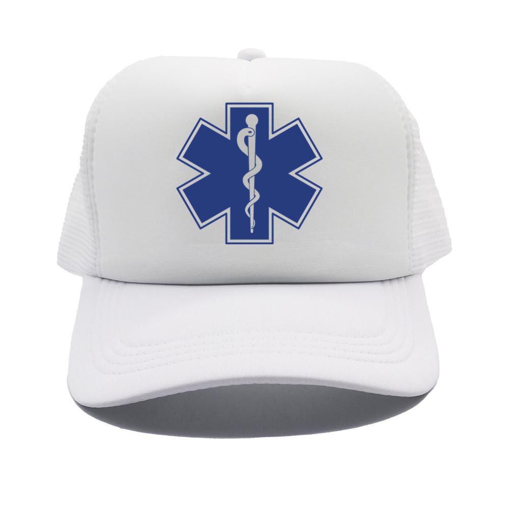 Medic Ems Emt Paramedic Trucker Cap Unisex Funny Hat Baseball Cap Unisex Mesh Net Caps MZ