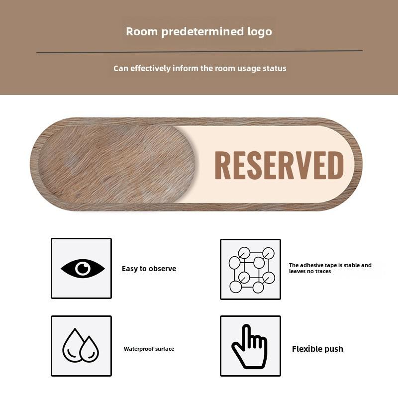 Spa/Restoran Kapıları için Özel Oda Kaydırılabilir Gizlilik İşareti