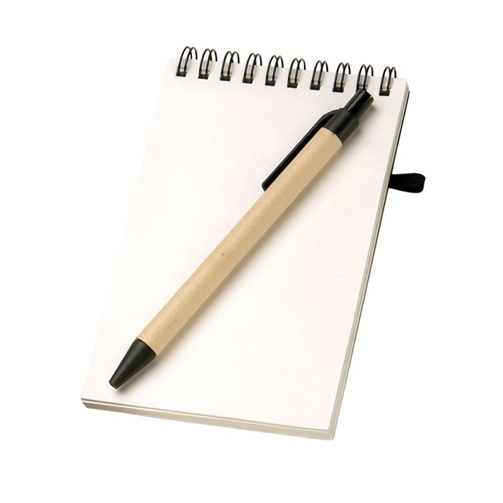 MidOcean Notatnik A6 Sonora z recyklingu i długopis