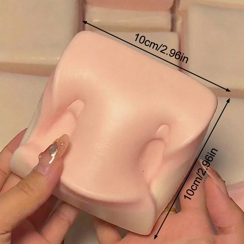 1Pcs Pink Double-Sided Sticky Rice Cake Simulation Squishy Slow Rebound Cake Stress-Relieving Toys Hand Relax Gift