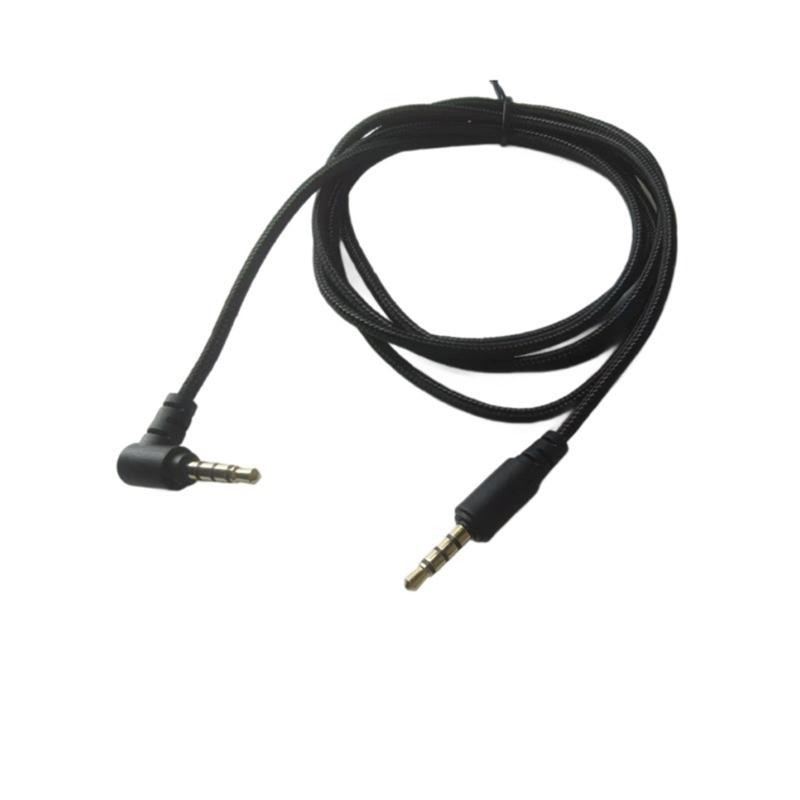 Nylon Coating Replacement Audios Wire For V2Pro Headphones Cable Featuring 4Pole Gold Connector Noise reductions 140cm