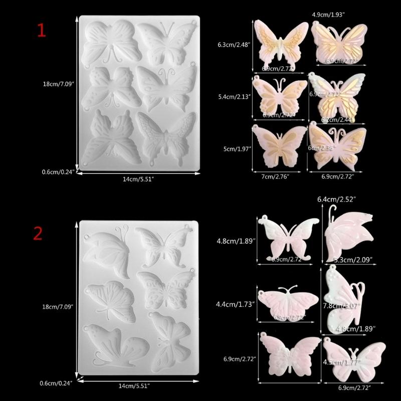 Formy do biżuterii z żywicy Breloczki Formy do żywicy Motyl-Formy silikonowe do odlewania żywicy Wisiorki, breloczki, kolczyki